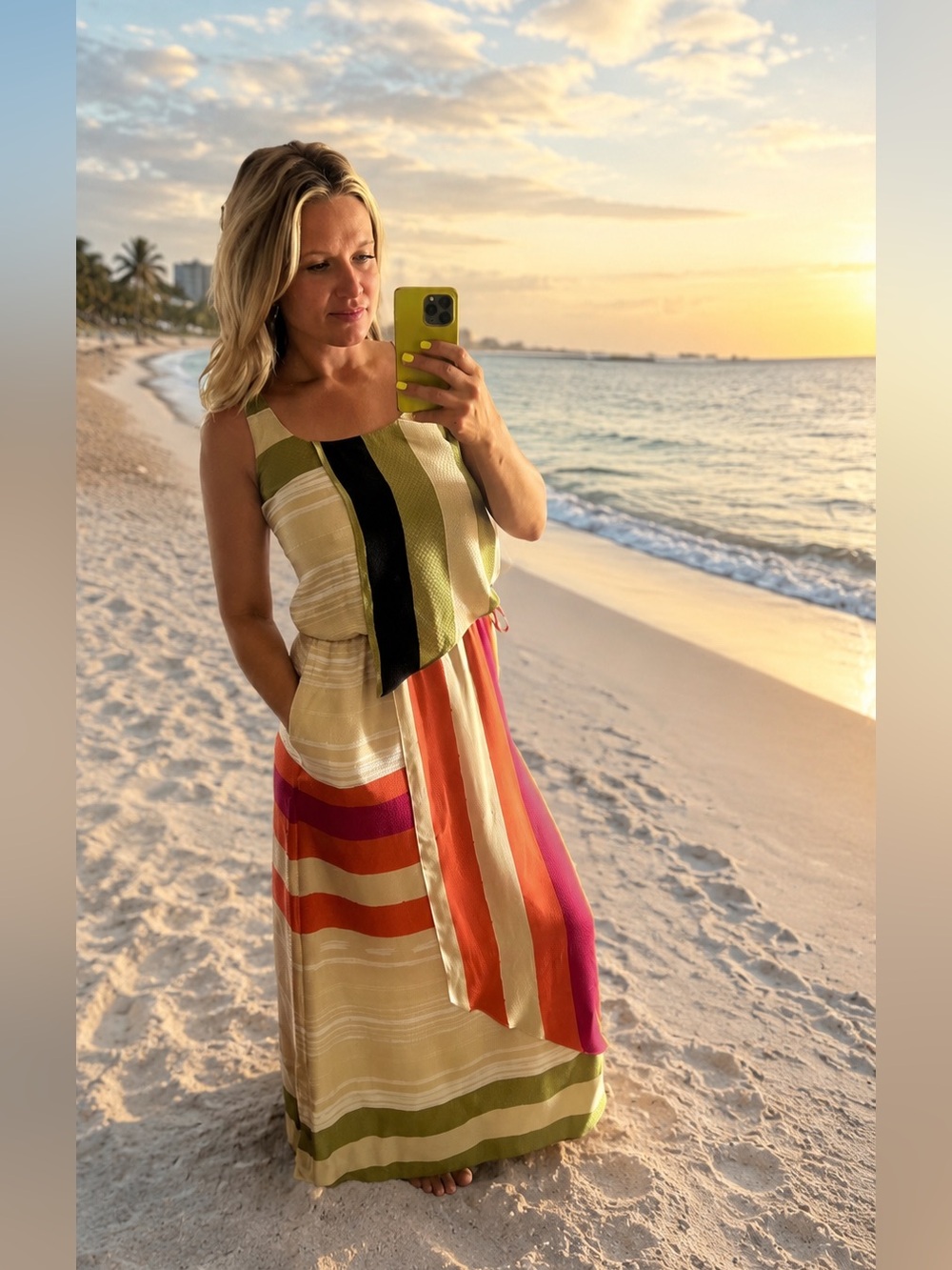 Corey Lynn Calter long silk dress size 4